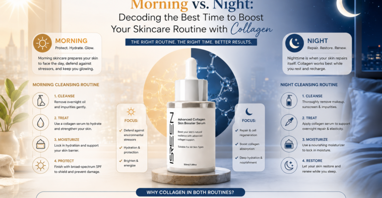 Morning vs. Night: Decoding the Best Time to Boost Your Skincare Routine with Collagen
