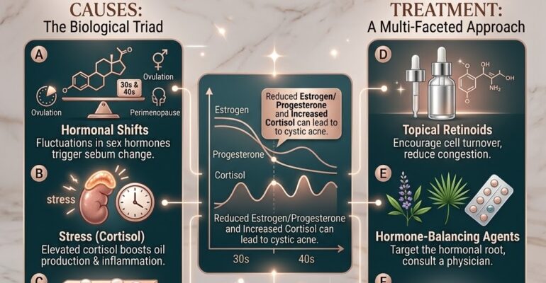 Hormonal Acne in Your 30s & 40s: Causes and Treatment