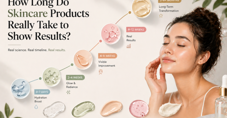 how long skincare takes to work?