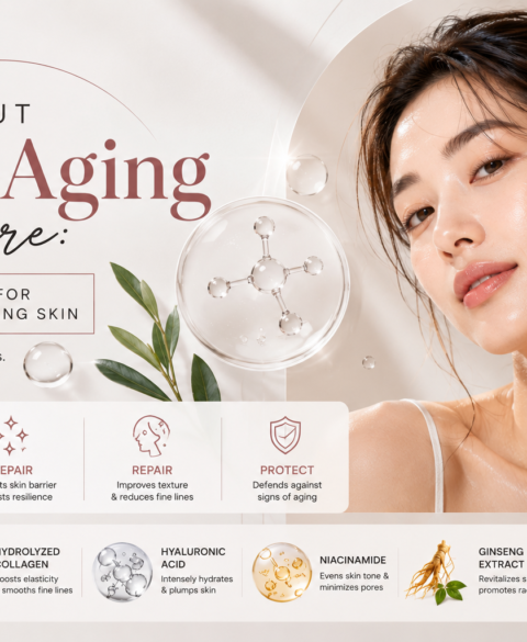 best anti-aging skincare, collagen serum, niacinamide skincare, hyaluronic acid, vitamin C skincare, youthful-looking skin