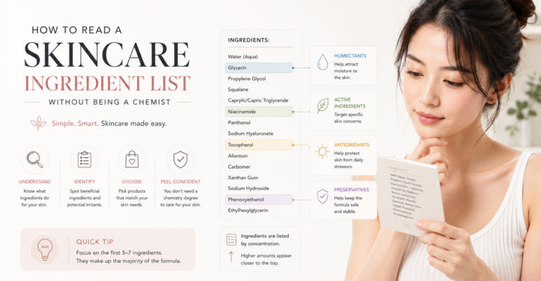 How to Read a Skincare Ingredient List Without Being a Chemist