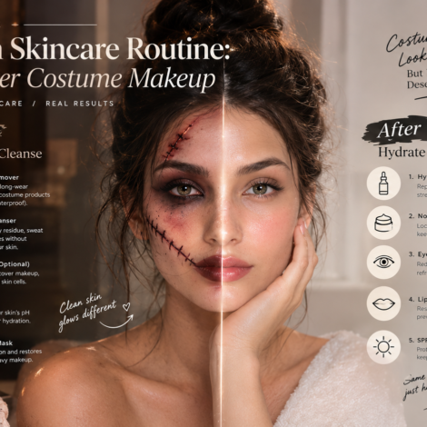 Halloween skincare routine