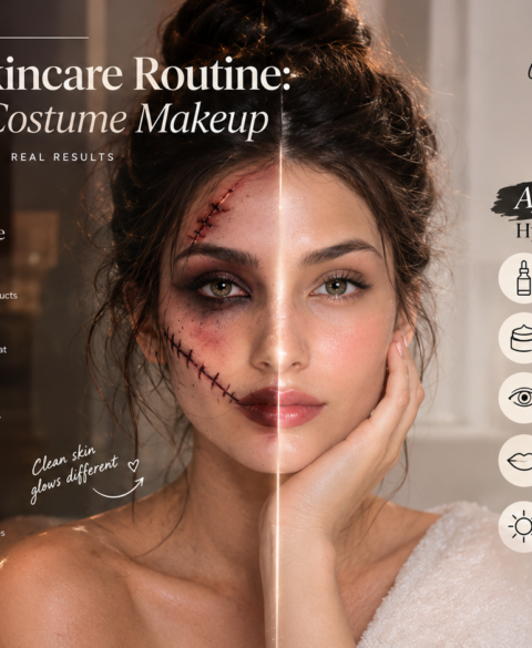 Halloween skincare routine