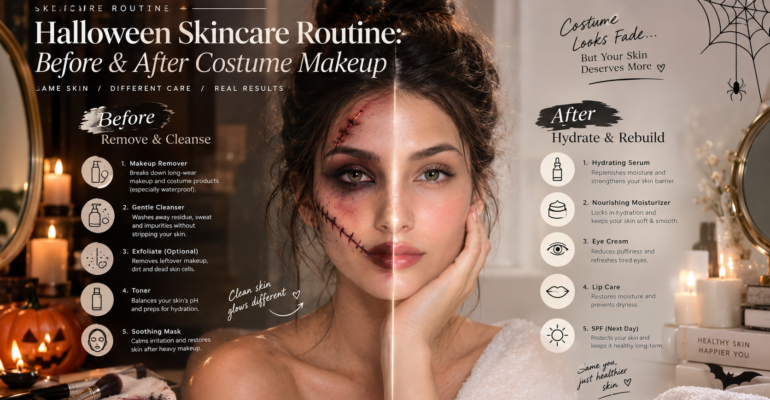 Halloween skincare routine